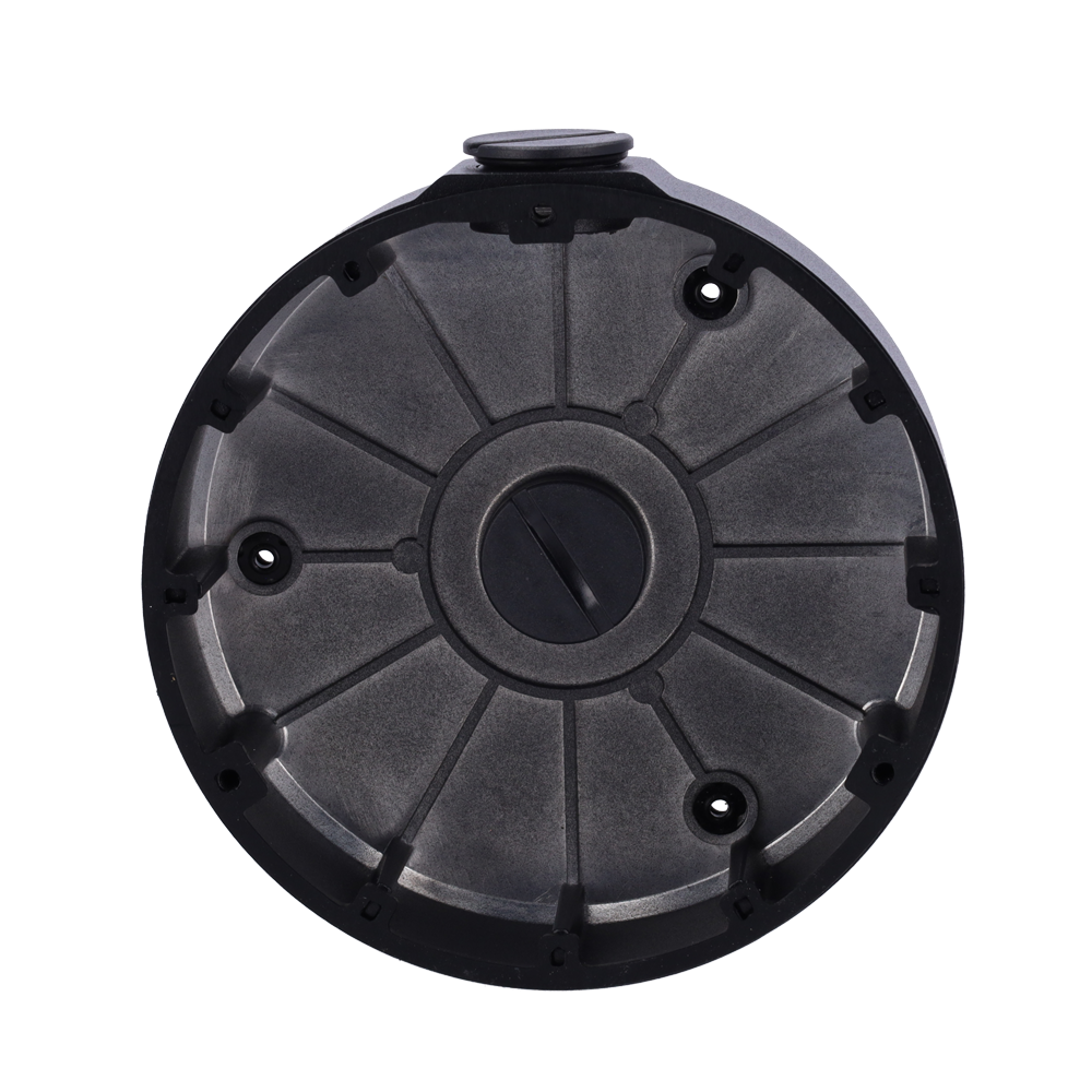 UNIVIEW UV-TR-JB04-C-IN-BLACK - Caja de conexiones - Para cámaras domo - Apto para uso exterior - Instalación en techo o pared - Pasador de cables - Color negro | 40 mm (Al) x 145 mm (Ø) - imagen 2