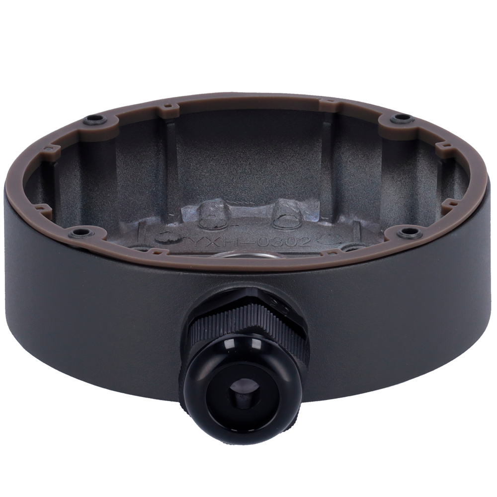 SAFIRE SMART SF-JBOX-0207-GREY - Caja de conexiones Safire Smart - Para cámaras domo - Apto para uso exterior IP66 - Instalación en techo o pared - 41 (Al) x 139.3 (Ø) mm - Pasador de cables - imagen 2