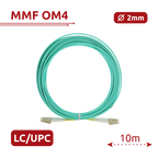 SAFIRE SF-LC-UPC-LC-UPC-OM4-DX-10M-A - Cable de conexión de fibra óptica - Fibra multimodo OM4 de alta velocidad - Conectores LC UPC en formato dúplex - Longitud exacta de 10 metros - Cubierta exterior LSZH segura - Compatibilidad de uso genérica - imagen 2