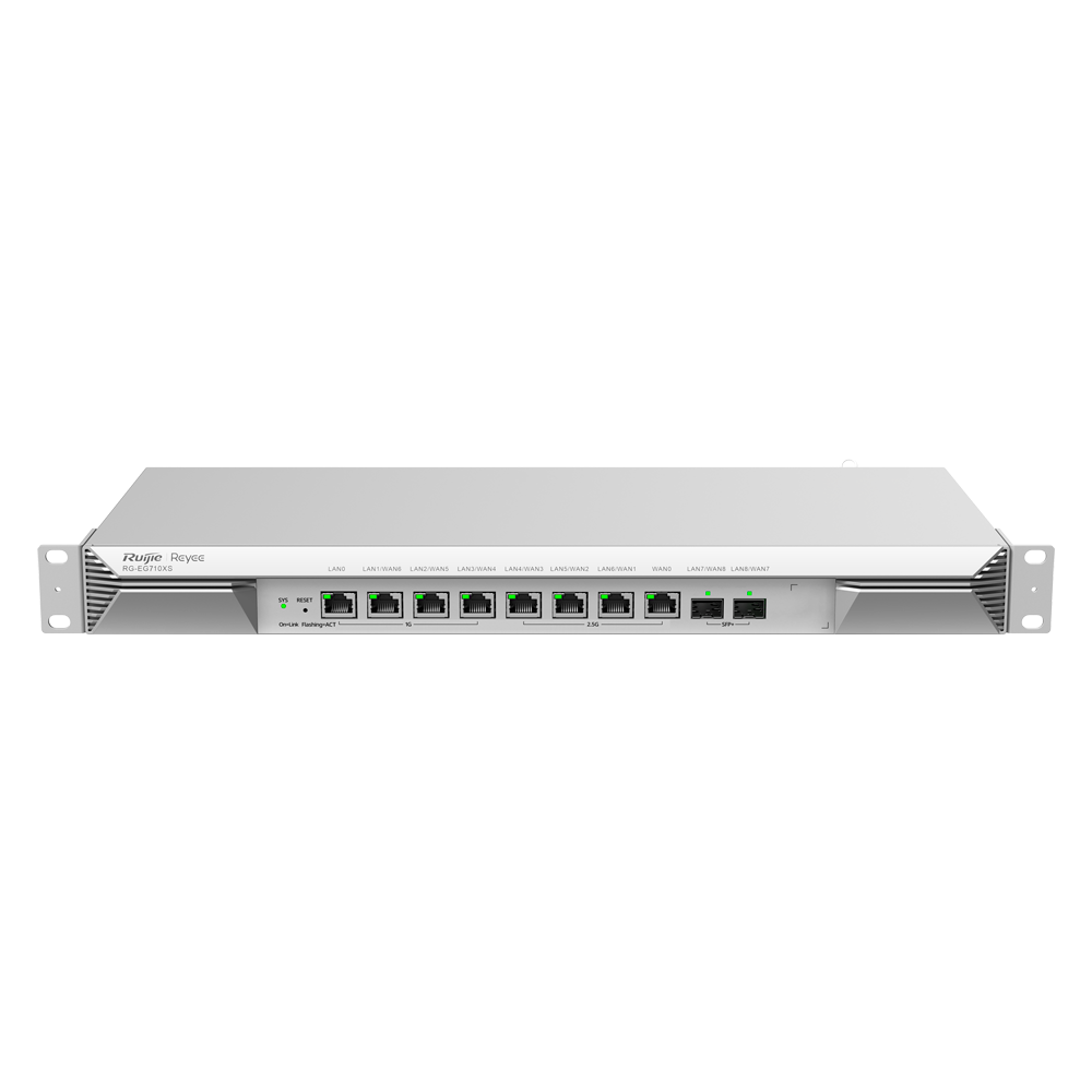 REYEE RG-EG710XS - Reyee Router Cloud - 8 Puertos RJ45 + 2 SFP+ 10Gigabit - Funciones básicas de Firewall - Admite hasta 7 WAN para failover o balanceo - Hasta 3000 Mbps de ancho de banda - Hasta 700 usuarios recomendados - imagen 2