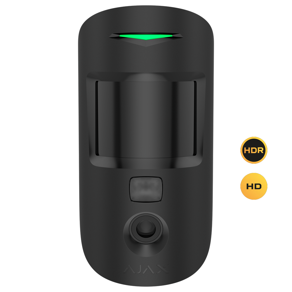 AJAX AJ-MOTIONCAM-HD-PHOD-S-B - Detector con foto bajo demanda - Grado 2 - Ajax Superior / Soporte con tornillo de fijación - Resolución máxima HD - Tecnología HDR - Inalámbrico 868 MHz Jeweller - Rango de detección 12 m - imagen 2