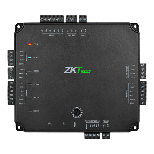 ZKTECO ZK-ATLAS-100 - Controladora de acceso PoE - Tarjeta, QR o PIN - TCP/IP | Conexión con controladora esclava - 2 lectores por Wiegand | 2 lectores por OSDP - Salida de relé para 1 puerta - Software ATLAS Embebido | APP móvil - imagen 2