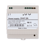 STEADY DC24V1A5-DIN-P - Fuente de alimentación - Salida DC 24 V 1.5 A / 36 W - Voltaje entrada AC 100V ~ 240V 50Hz-60Hz - 97 (Fo) x 55 (Al) x 88 (An) mm - Montaje en carril DIN - Protección: Sobrecarga/Sobrevoltaje/Cortocircuito - imagen 2