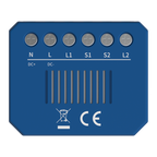AKUVOX AK-ZBMD-C1-R2 - Relé inteligente de 2 líneas - ZigBee 3.0 - Carga máxima 10 A por línea - Alimentación 100-250 AC / 24-30 DC - Temporizador y calendario - Compatible con APP BelaHome - imagen 2