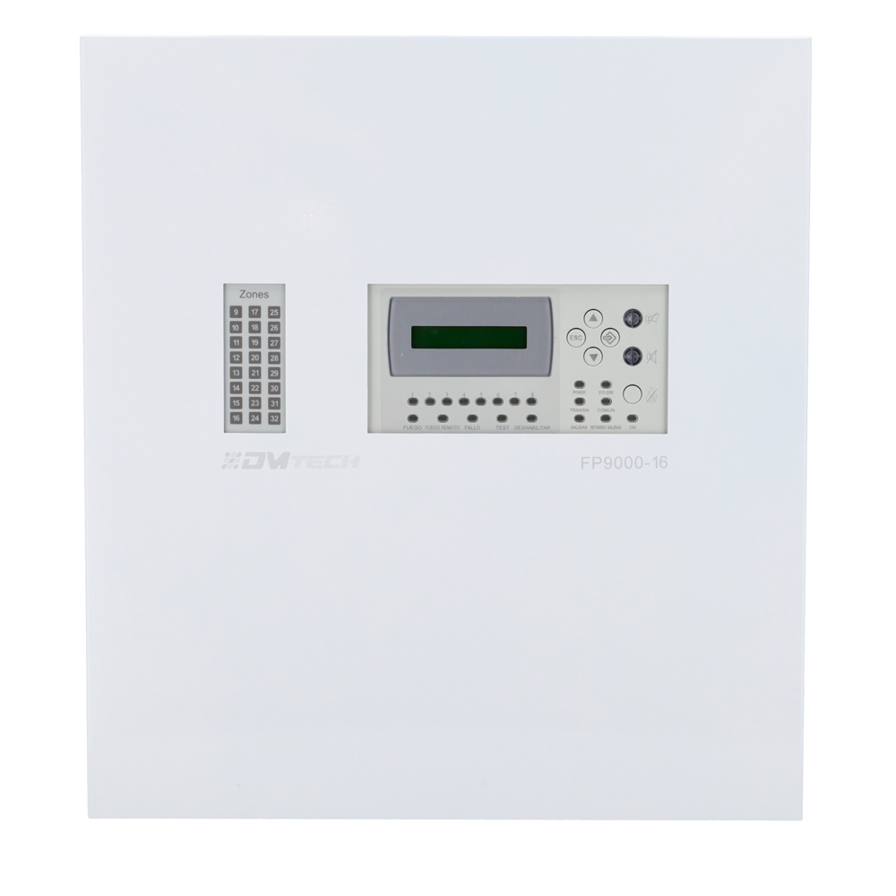 DMTECH DMT-FP9000-32 - DMTECH - Central de incendios convencional de 32 zonas - 20 salidas configurables integradas - Pantalla LCD 2x16 símbolos + Teclado de control - imagen 2