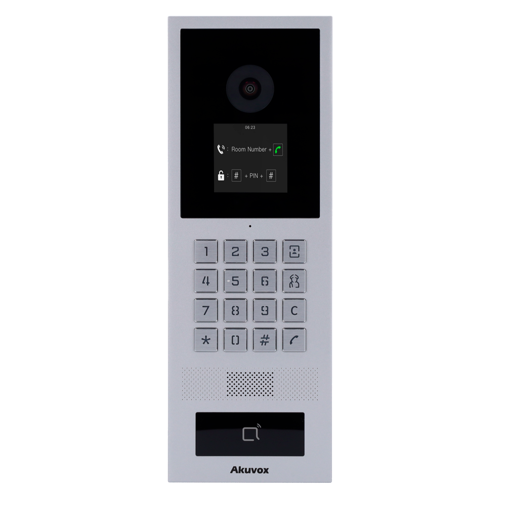AKUVOX AK-S532 - Videoportero IP antivandálico IK08 - Cámara 2 Mpx | Audio bidireccional - Tarjeta EM/MF, NFC, BLE y PIN | 2 relés - Comunidades | PoE y 2 hilos LP con conversor - Pantalla TFT 2.8" | Mantenimiento Cloud - Conexión a través de Cloud | - imagen 2