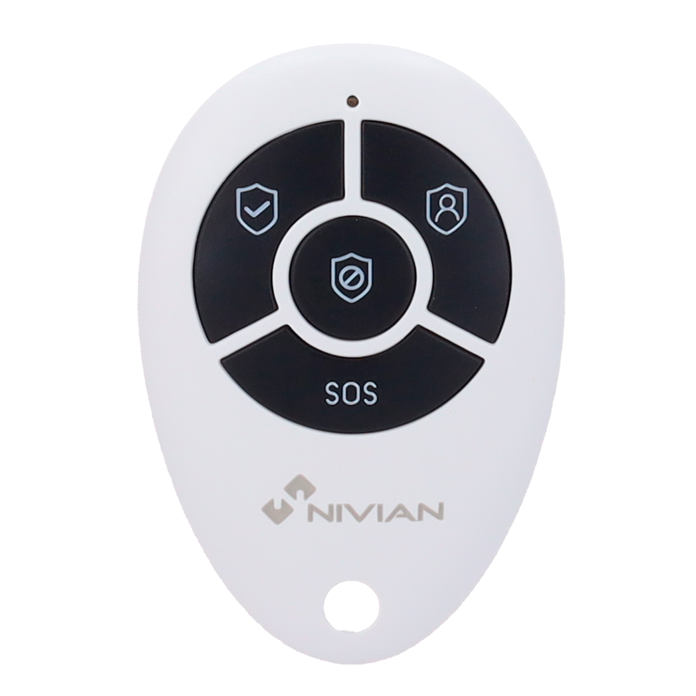 NIVIAN SMART 2XNVS-REMOTECONTROL - Nivian Smart - Mando a distancia - Armado, desarmado, parcial y pánico - Indicador LED - Inalámbrico 433MHz - Compatible con paneles de alarma Nivian Smart - imagen 2