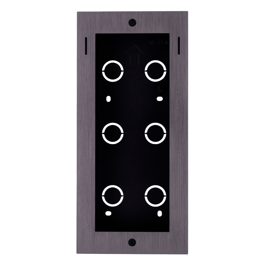 AKUVOX AK-BR-X912-F - Panel frontal y caja de registro encastrada - Específica para Akuvox AK-X912S - Panel: 273 (Al) x 126 (An) x 3 (Fo) mm - Caja: 264 (Al) x 116 (An) x 45 (Fo) mm - Fabricado en aluminio y acero galvanizado - imagen 2