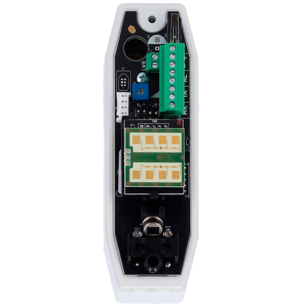 DUEVI DV-KAPTURE-K-U - Detector exterior Duevi bajo consumo - Preparado para integrar transmisor de terceros - PIR tipo cortina y microondas (24 GHz) - Alcance detección 12 m / Antimasking - Alimentación 2 pilas CR2 3.0 V - Uso exterior IP54 - imagen 2
