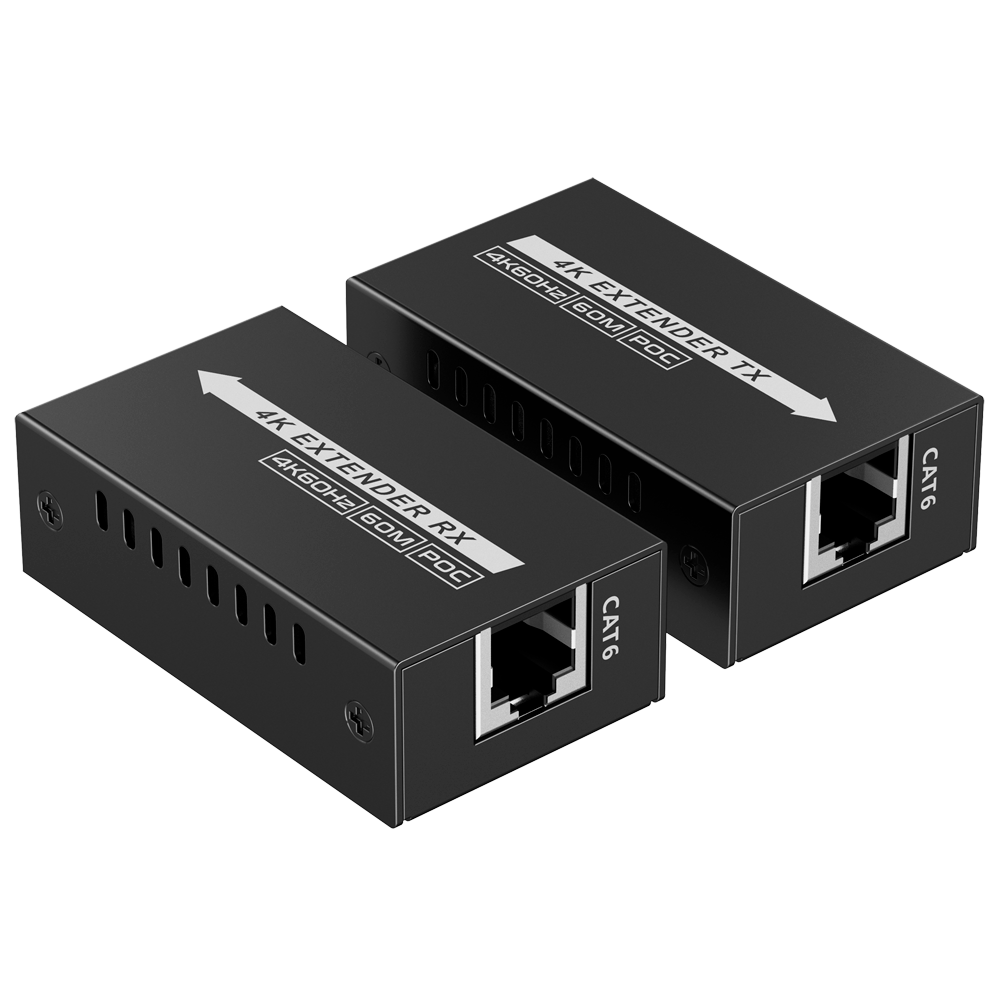 LENKENG HDMI-EXT-4K60-L-V2 - Extensor de señal HDMI - Alcance 60 m - Resolución 4K - Permite conexiones 1:1 - POC - Alimentación por cable - imagen 2