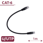 SAFIRE UTP6-H-1BK - Cable UTP - Ethernet - Conectores RJ45 - Categoría 6 - 1 m - Color negro - imagen 2
