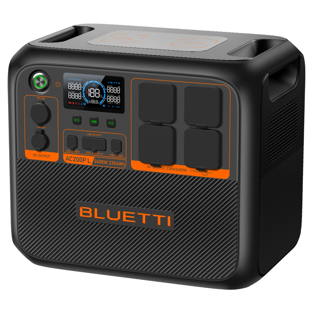BLUETTI BL-AC200PL - Batería portátil Bluetti - Gran capacidad 2304Wh - Potencia salida 2400W max - Salidas y formas de recarga múltiples - 3500 ciclos de vida - Pantalla Táctil | Control a través la APP - imagen 2