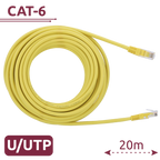 SAFIRE UTP6-H-20Y - Cable UTP - Ethernet - Conectores RJ45 - Categoría 6 - 20 m - Color amarillo - imagen 2