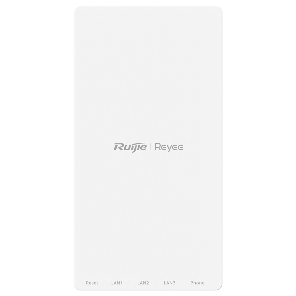 REYEE RG-APF1250 - Reyee e-Lighten PON - AP de Pared Omnidireccional Wi-Fi 5 - Soporta 802.11 b/g/n/ac Wave 1 y 2 2.4GHz y 5GHz - Velocidad transmisión hasta 1167 Mbps - 3x Puertos RJ45 Gigabit 1x Puerto RJ11 Telefonía - 1 x Puerto SC PON Uplink 1G - imagen 2