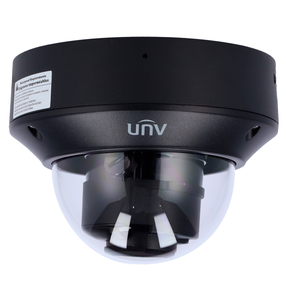 UNIVIEW UV-IPC3234SB-ADZK-I0-BLACK - Cámara Domo IP Uniview - Gama Prime - 4 MP | Lente 2.7 ~ 13.5 mm | microSD 256 GB - IR 40 m | WDR 120 dB - Light Hunter | Conteo de personas - PoE | UMD | SIP | IP67 | IK10 | Negro - Reset | Micrófono | Alarma | Audio - imagen 2
