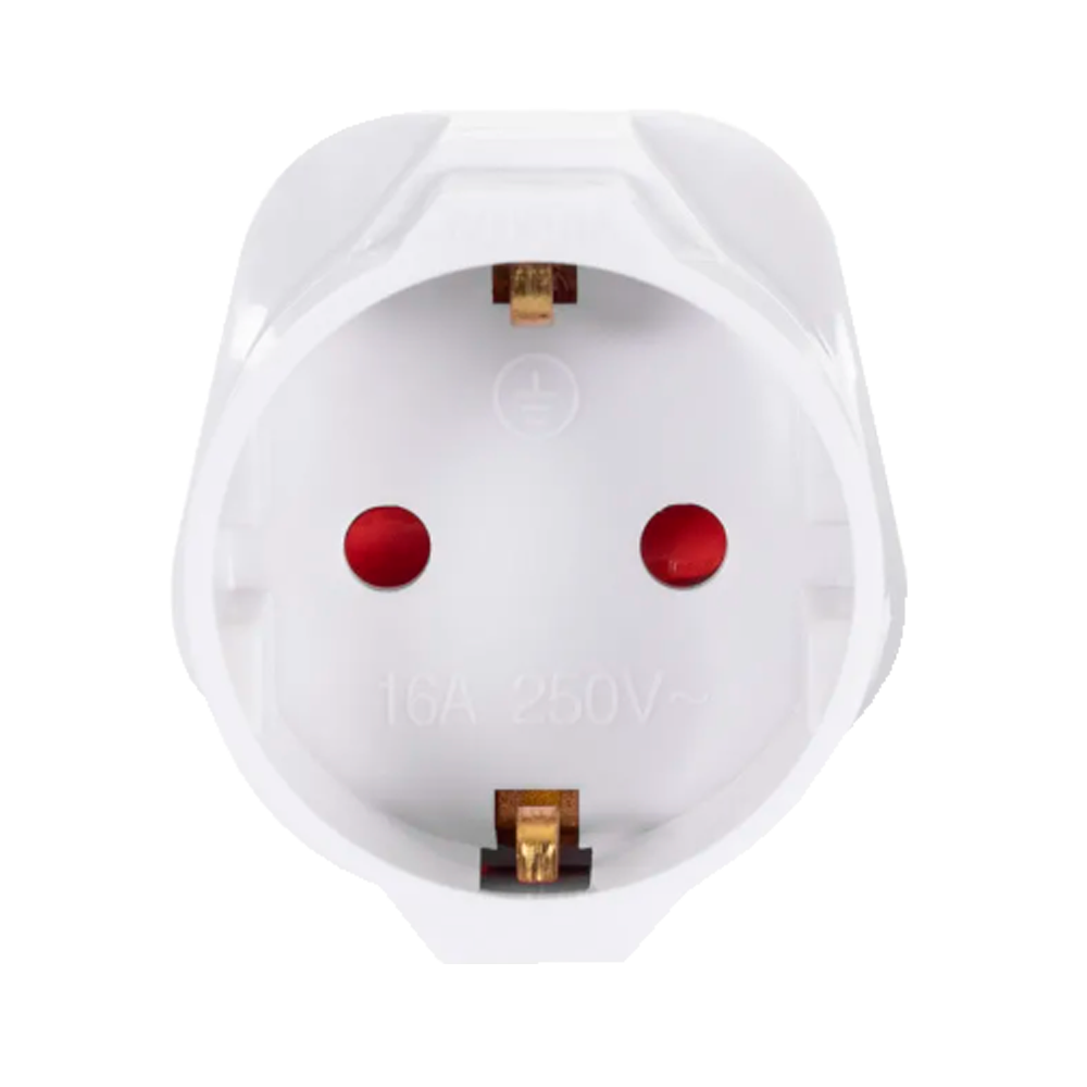 MARCA BLANCA EU-UK-ADAPTER - Adaptador - Enchufe Tipo F (EU) a Enchufe Tipo G (UK) - Voltaje 250V AC - Potencia Máxima 3250 W - Corriente Máxima de Salida 13 A - Color blanco - imagen 2