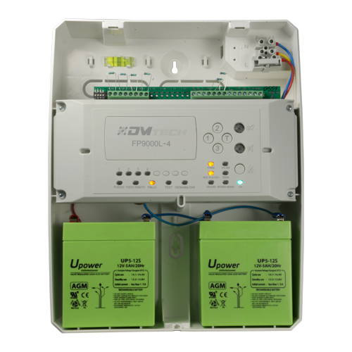 DMTECH DMT-FP9000L-4-EN - Central convencional de 4 zonas - 2 Salida de Sirena - 2 salidas de alarma y fallo y 2 salidas de relé configurables - Salida para repetidor - Hasta 32 detectores por zona - Autodetección de resistencia fin de línea - imagen 2