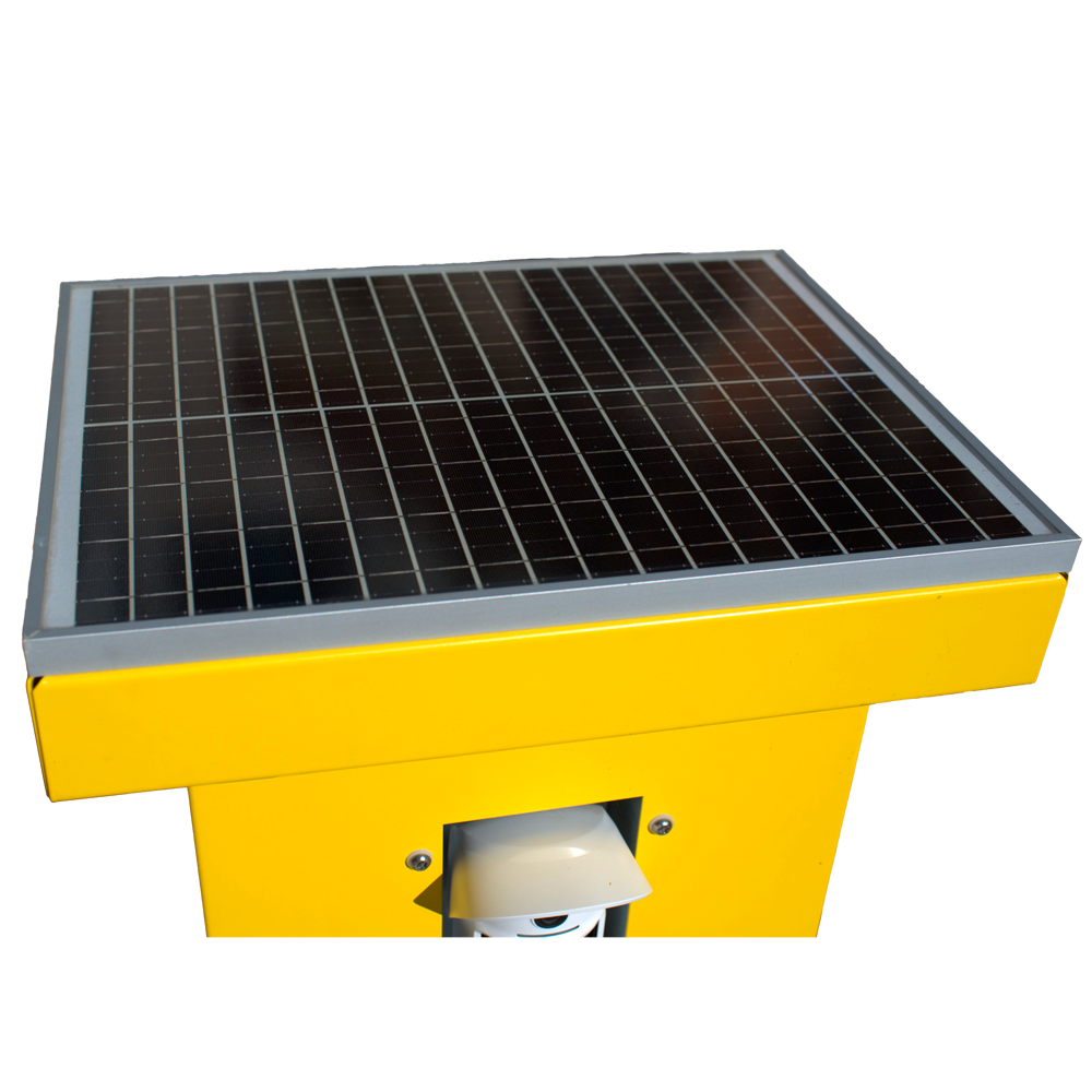 SITEGUARD AJ-SITEGUARD-Y - Torre para protección perimetral 360º - Alimentación solar / Foto verificación - Incluye panel solar y regulador MPPT - Base con 2 bloques antivibración - Conexionado para batería de respaldo plomo 12 V - Compatible con sistema - imagen 2