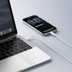 VEGER VG-CL1-FPG - Veger - Cable USB 2.0 para cualquier dispositivo - USB-C a Lightning - Cubierta de metal, Nylon trenzado con ABS - Carga rápida PD 27W | 480Mbps - Longitud 1.2m | Color blanco - imagen 2