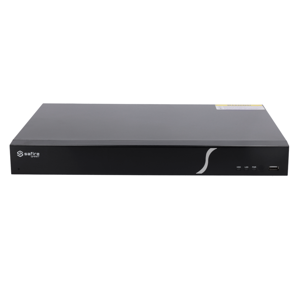 SAFIRE SMART SF-NVR6216-B2 - Safire Smart - Grabador NVR para cámaras IP gama B2 - 16 CH vídeo / Compresión H.265+ / 2HDD - Resolución hasta 8Mpx / Ancho de banda 160Mbps - Detección facial, Metadatos de vídeo - Inteligencia artificial hasta en 2CH - imagen 2