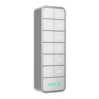 AJAX FIBRA-KEYPADOUTDOOR-W - Teclado para exterior IP66/IK08 con lector RFID - Armado/desarmado total o por grupos - Autenticación: códigos, lector RFID o Bluetooth - Indicación sonora y LED - Control de los escenarios de automatización - Certificado grad - imagen 2