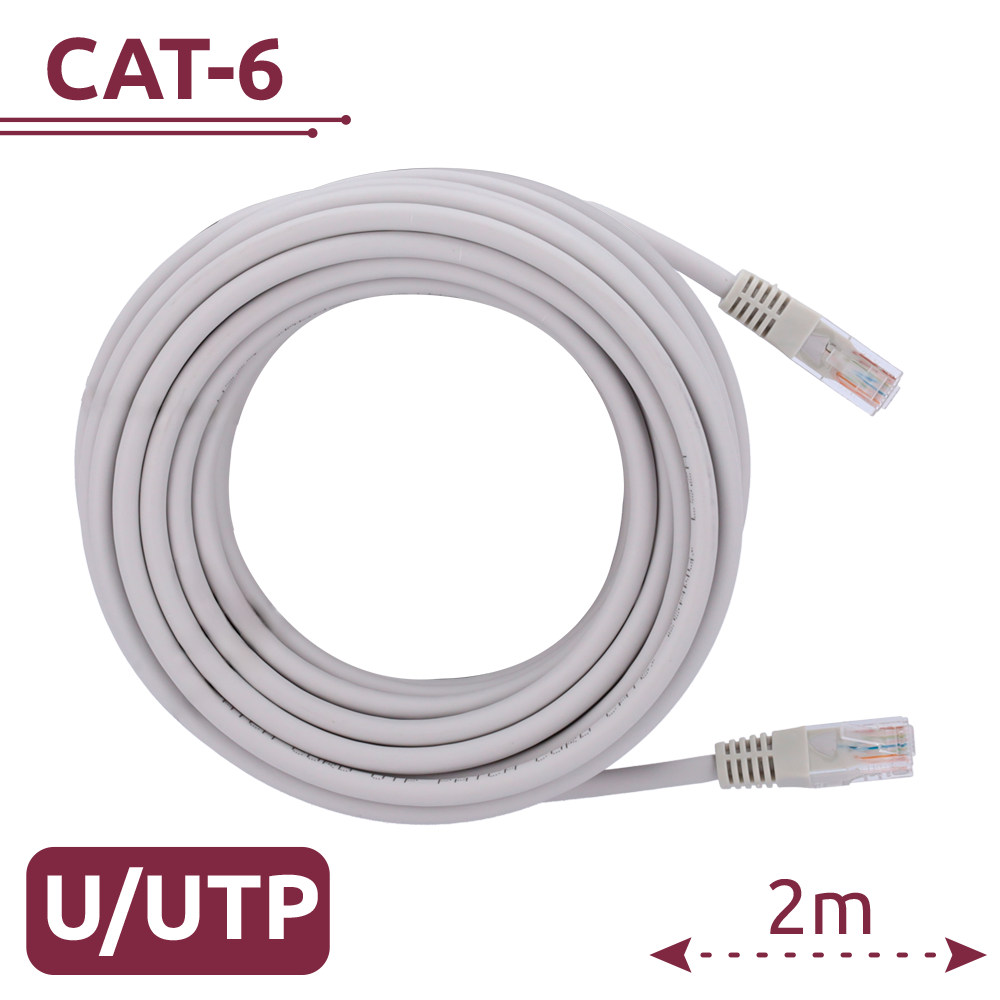 SAFIRE UTP6-H-2W - Cable UTP - Ethernet - Conectores RJ45 - Categoría 6 - 2 m - Color Blanco - imagen 2