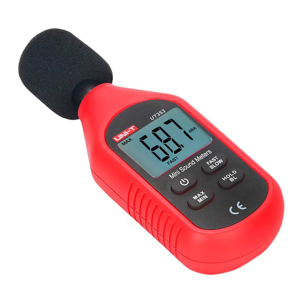 UNI-T UT353 - Medidor de nivel de sonido - Capta ruido hasta 130 dB con rápida respuesta - Display LCD retroiluminado - Diseño ergonómico, ligero con interfaz intuitiva - Apagado automático - imagen 2