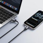 VEGER VG-V313 - Veger - Cable USB 2.0 4 en 1 - USB-A / USB-C a USB-C / Lightning - Conector de aleación de aluminio - Carga rápida PD 60W | 480Mbps - Longitud 1.2m | Color negro - imagen 2