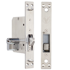 MARCA BLANCA YSD-230 - Cerradura de seguridad electromecánica - Modo apertura Fail Secure (NO) - Fuerza de retención 800 kg | Sensor de puerta - Compatible con puertas correderas - Acero inoxidable SUS304 - Cilindro europeo incluido con llaves - imagen 2