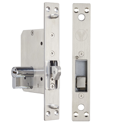 MARCA BLANCA YSD-230 - Cerradura de seguridad electromecánica - Modo apertura Fail Secure (NO) - Fuerza de retención 800 kg | Sensor de puerta - Compatible con puertas correderas - Acero inoxidable SUS304 - Cilindro europeo incluido con llaves - imagen 2