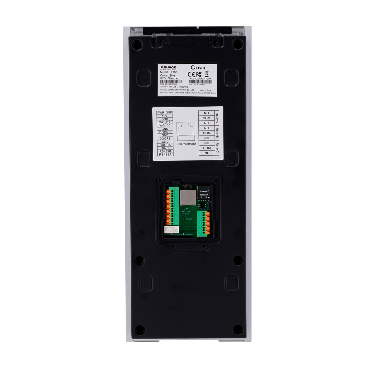 AKUVOX AK-R29S - Videoportero IP - Cámara 3 Mpx | Audio y vídeo bidireccional - Facial, tarjeta, PIN y QR | 3 relés - Apartamentos | PoE+, SIP estándar - Pantalla IPS 7" táctil | Mantenimiento Cloud - Conexión a través de Cloud | Salida 12V - imagen 2