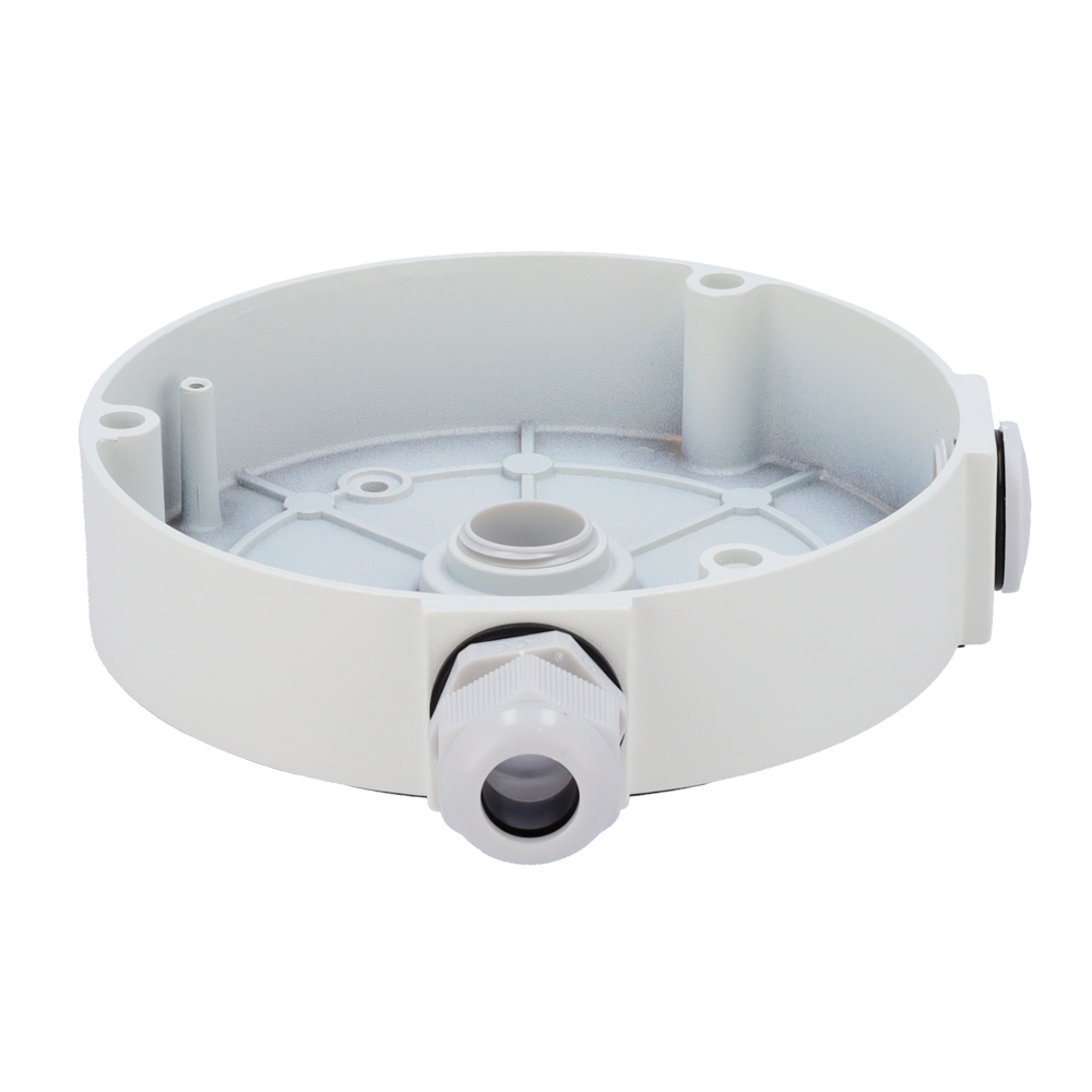 MILESIGHT MS-A75 - Caja de conexiones Milesight - Para cámara domo motorizada y panorámica - Instalación en techo o pared - Ø145mm. x 33.5mm. - Pasador de cables - imagen 2