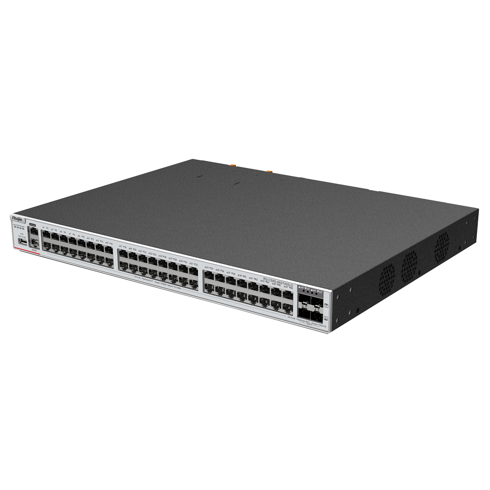RUIJIE ENTERPRISE RG-CS85-48GT4XS-D - Ruijie Cloud Managed Layer 3 Switch - 52 Puertos Totales (48 GE / 4 Uplinks 10G SFP+) - Enlaces de fibra de 10 Gbps de ultra velocidad - Ranura de expansión para tarjeta de línea core - Virtualización VSU y redundanci - imagen 2