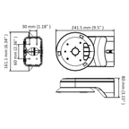 HIKVISION DS-1294ZJ-TRL - Soporte de pared - Apto para PTZ - Color blanco - Material endurecido con tratamiento de spray - 80 (Al) x 223 (Fo) - imagen 2