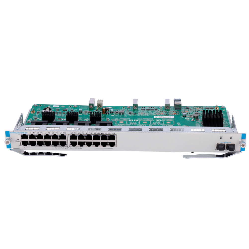 REYEE RG-M7000-24GT2XS-EA - Ruijie Reyee Tarjeta de línea para chasis core L3 - 24 puertos de cobre RJ45 Gigabit de alta velocidad - 2 ranuras independientes de ultra velocidad 10G SFP+ - Conectores ópticos tipo LC para enlaces de fibra - Soporte Hot-Swap - imagen 2