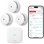 X-SENSE XS01-M-3PACK - Pack de 3 mini detector de humo autónomo X-Sense - Conexión con HUB SBS50 para comunicación por APP - Permite conectar 50 detectores en la misma red - Duración de la batería 5 años (reemplazable) - Alarma sonora 85 dB a 3m - Certifi - imagen 2