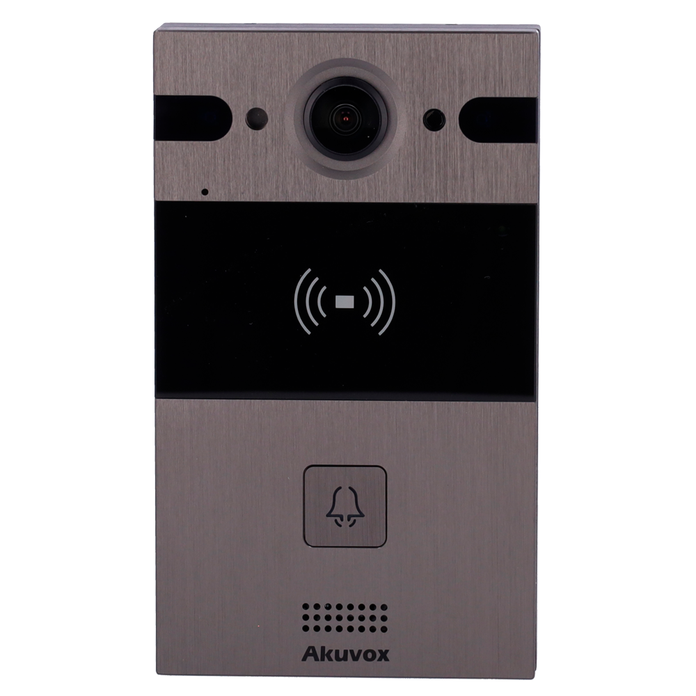 AKUVOX AK-R25A - Videoportero IP en superficie - Cámara 4 Mpx gran angular | Audio bidireccional - Apertura con tarjeta EM/MF y NFC | 2 relés - PoE, SIP estándar - Mantenimiento Cloud - Conexión de monitor y placas a través de Cloud - imagen 2
