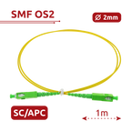 SAFIRE SF-SC-APC-SC-APC-SM-SX-1M - Cable de conexión de fibra óptica - Fibra monomodo G657A2 de alto rendimiento - Conectores SC APC en formato simplex - Longitud exacta de 1 metro - Cubierta exterior LSZH segura - Compatibilidad de uso genérica - imagen 2
