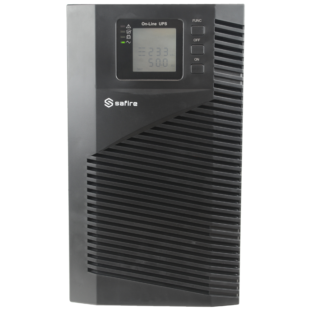 KSTAR UPS3000VA-ON-4 - SAI online - Potencia 3000VA/2700W - Entrada 200~240 Vac / Salida 200~240 Vac - 3 salidas SAI/UPS protegidas - Tiempo de recarga 4~5 h - 6 baterías de plomo-ácido selladas (incluidas) - imagen 2
