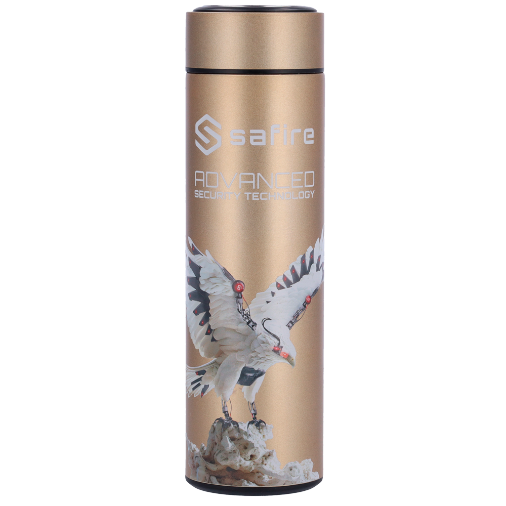 SAFIRE SF-BOTTLE-HAWK - Safire - Botella - Color oro - Anillo de sellado - Acero inoxidable 304 - imagen 2