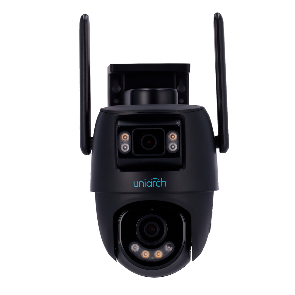 UNIARCH UV-UHO-P2S-M33F34-BLACK - Cámara IP WiFi Uniarch Panda serie P - Resolución hasta 3Mpx, alta calidad de imagen - Doble lente: Fija (vista general) y PT (Móvil) - Detección de humano y vehículo | Autotracking - Iluminación dual inteligente: IR y lu - imagen 2