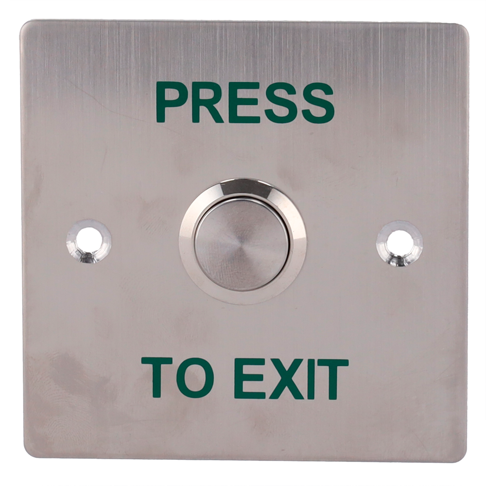 SAFIRE EXITBUTTON303 - Pulsador de liberación de puerta - Uso profesional - Testado 500.000 usos - NO/NC/COM | Empotrado o superficie - Medidas 86 (Al) x 86 (An) x 29 (Fo) mm - Fabricado en acero inoxidable - imagen 2