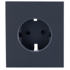 AJAX AJ-CENTERCOVER-SMART-GRA - Tapa central para enchufe inteligente tipo F - Compatible con AJ-OUTLETCORE-SMART - Indicador LED sobre estado del enchufe y consumo - Botón táctil para control manual - Retroalimentación LED - Color grafito - imagen 2