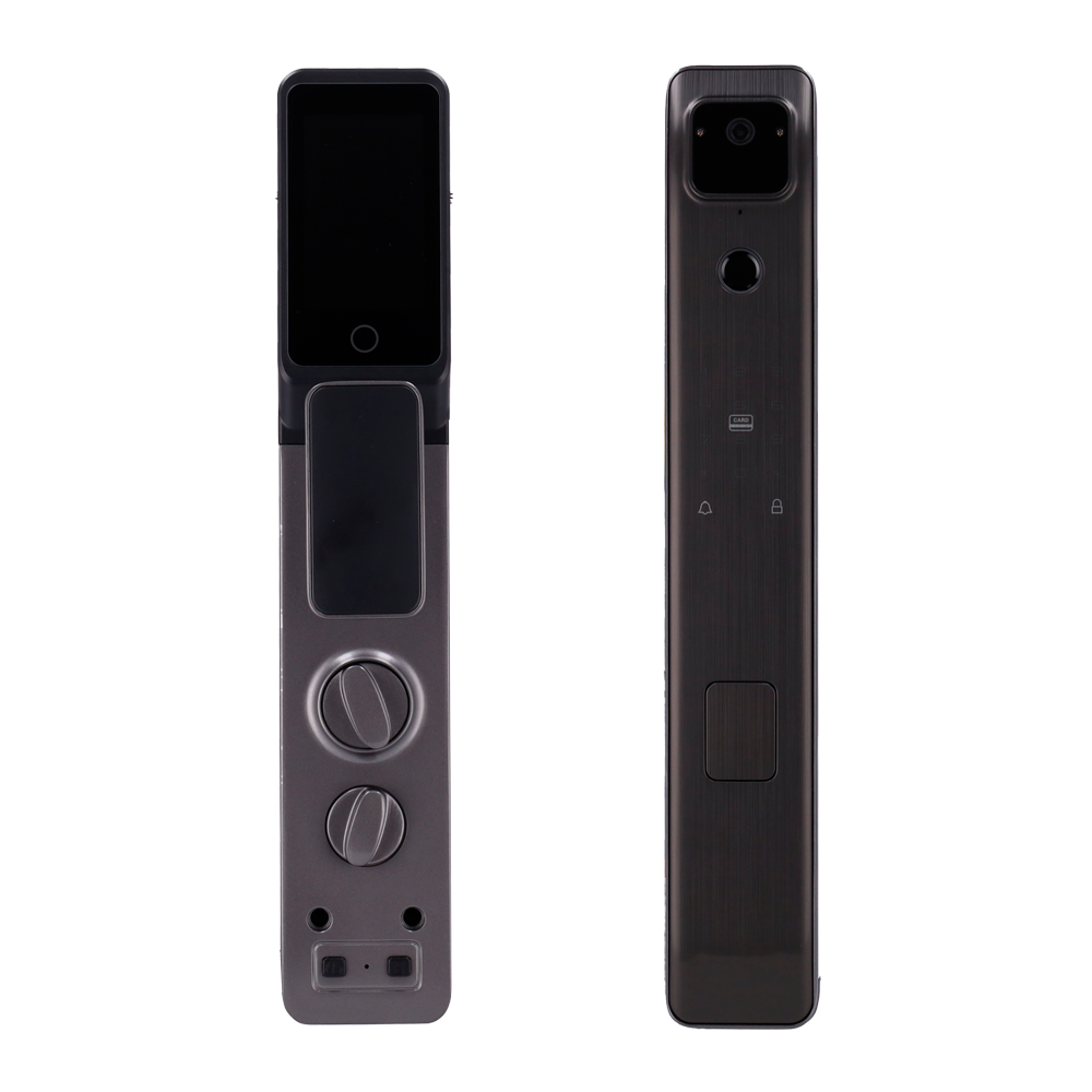 AKUVOX AK-SL50 - Cerradura inteligente con videoportero - Huella, tarjeta y PIN - 50 usuarios | WiFi - Cámara 2 Mpx y pantalla 4" táctil - Batería 5.000 mAh integrada - Conexión a través de Cloud - imagen 2
