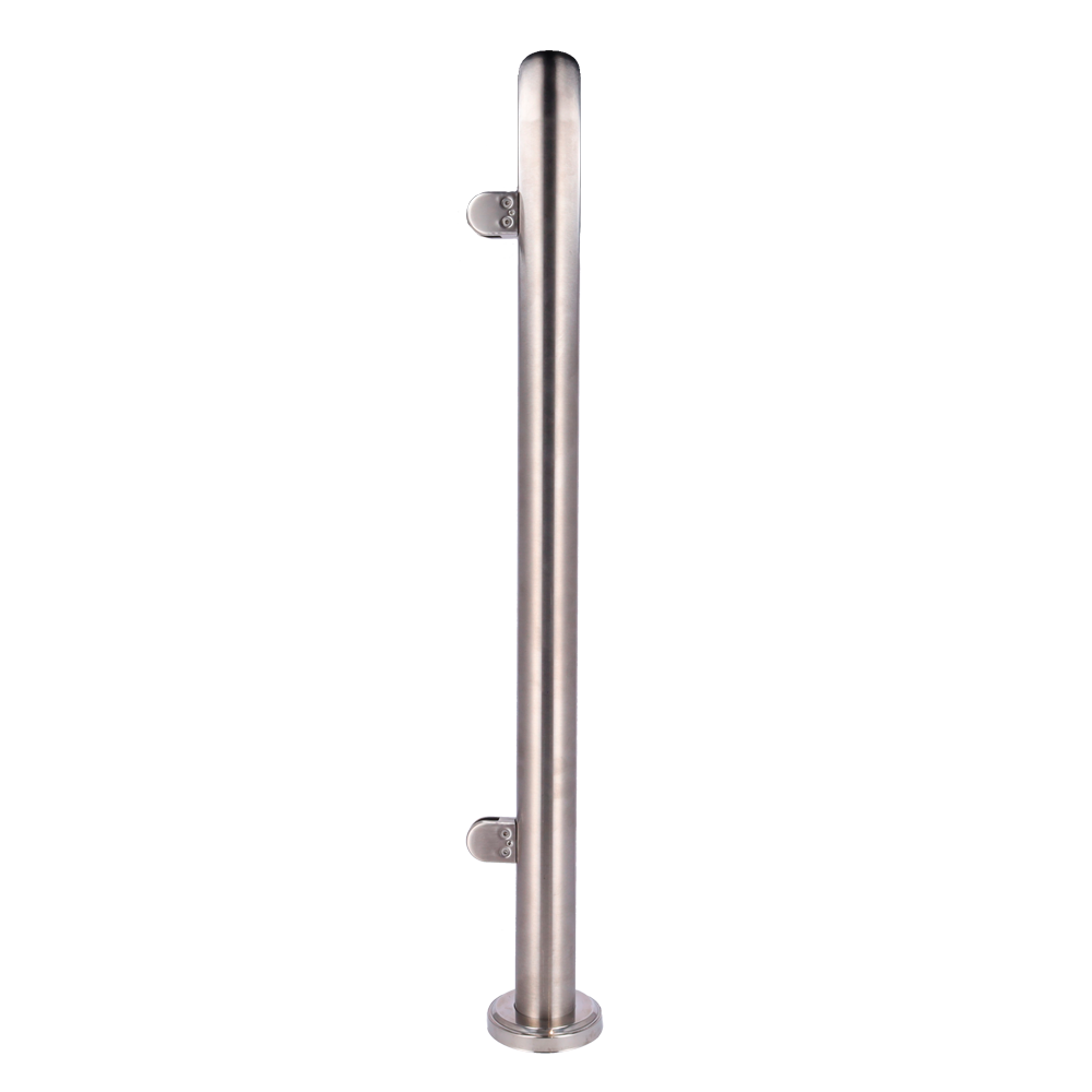 MARCA BLANCA TS-HANDRAIL-SINGLE - Poste para cerramiento - Posición lateral - Para cristales de cerramiento - Compatible con tornos - Dimensiones 63 (An) x 1000 (Al) x 63 (Fo) mm - Fabricado en acero inoxidable - imagen 2