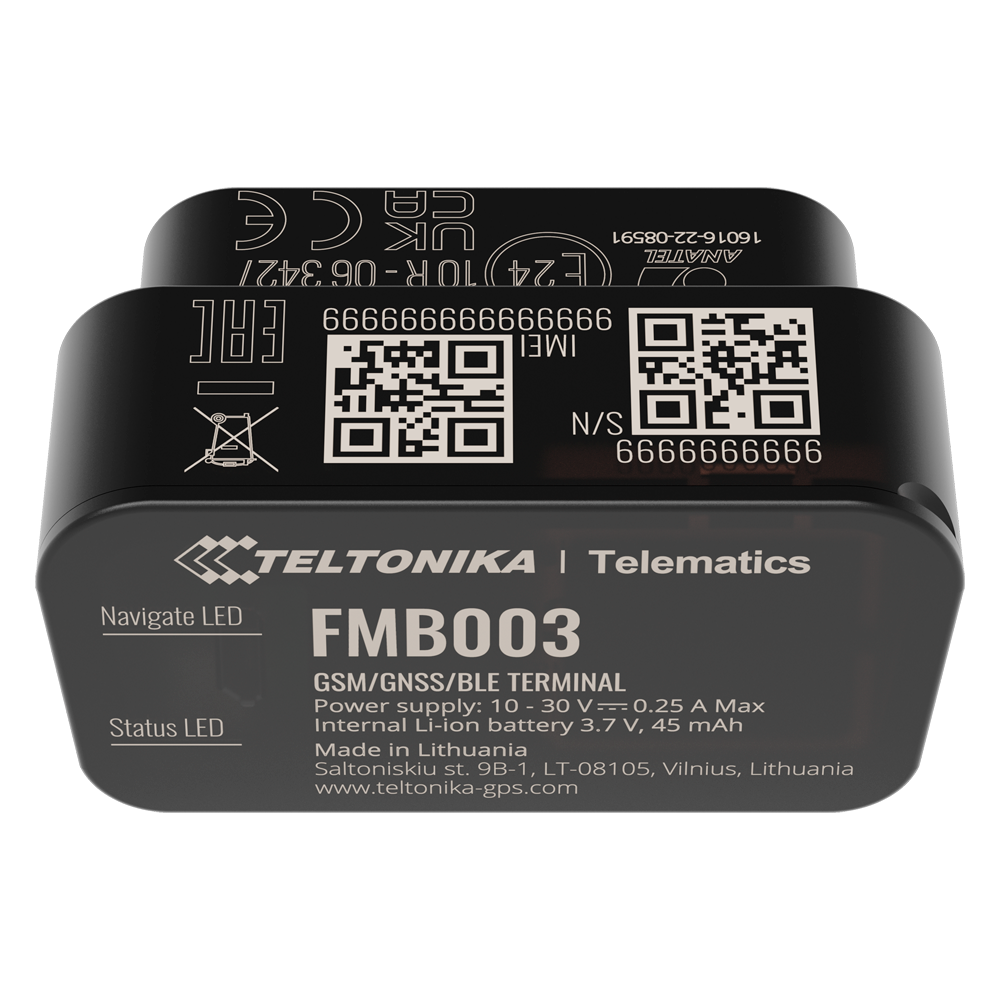 TELTONIKA TK-FMB003 - Tracker Plug &amp; Play para vehículos - Conexión OBD - Instalación rápida y accesible - 2G y BLE para TK-EYE - Nano-SIM - Lectura de parámetros OEM - imagen 2
