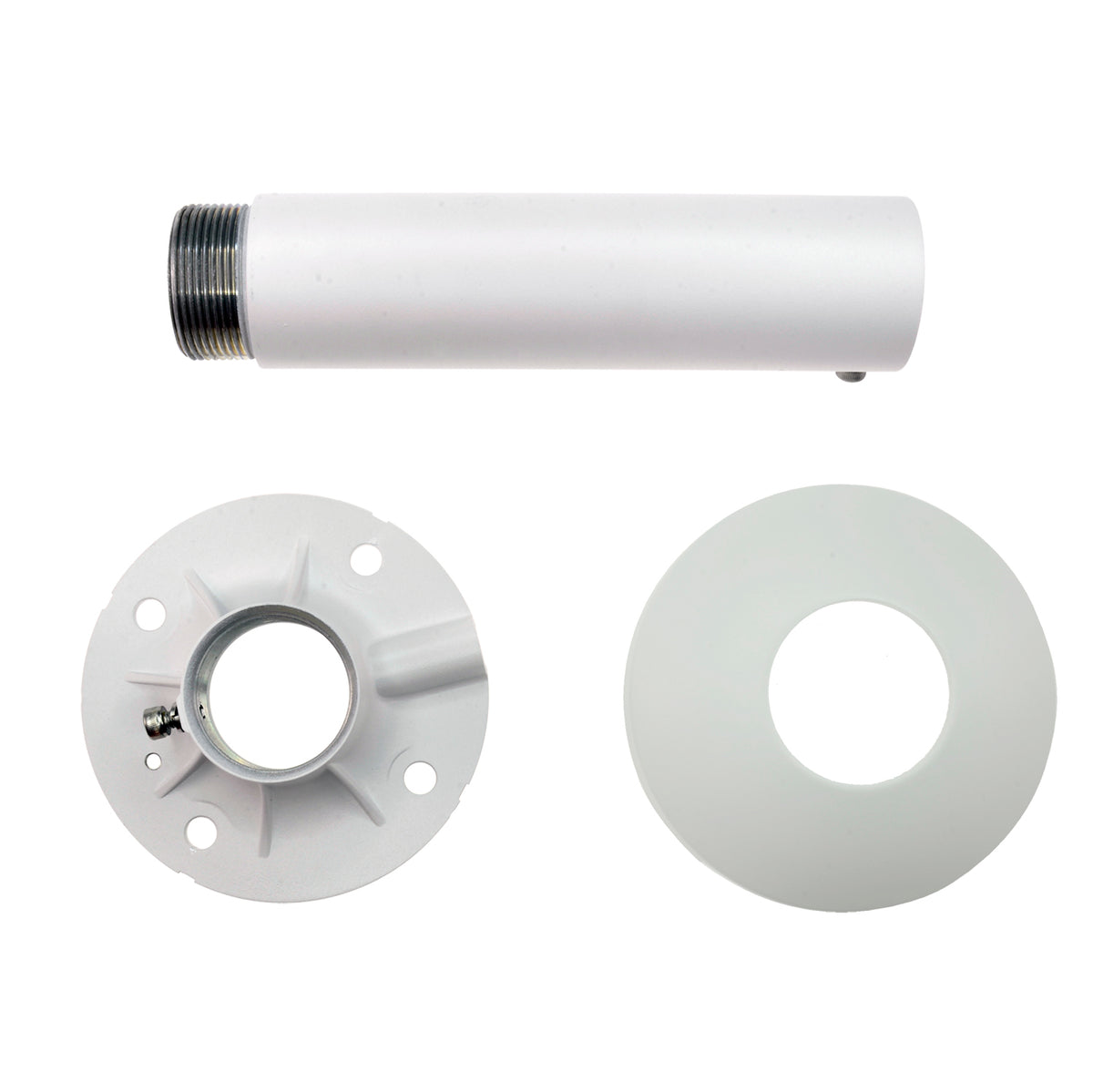 DAHUA PFB300C - Soporte techo - Altura 240 mm x 120 (Ø) mm - Apto para uso en exterior - Color blanco - Compatible con XSECURITY - Pasador de cables - imagen 2