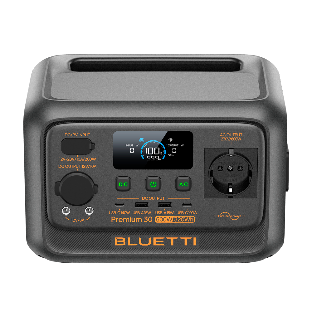 BLUETTI BL-PREMIUM-30V2 - Estación de energía portátil - Capacidad 320Wh - Potencia salida 600W - Salidas y formas de recarga múltiples - 3000 ciclos de vida | Función UPS - Pantalla LCD | Control vía app - imagen 2