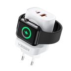 VEGER VG-W002E - VEGER - Cargador USB e inalámbrico (para iWatch) - Potencia 25W - Carga rápida 22.5W - Salidas USB-A, USB-C e inalámbrica - Color blanco - imagen 2