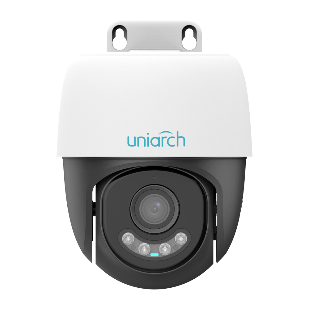UNIARCH UV-IPC-P224-AF40C - Cámara PT IP Uniview - Uniarch - 4 MP | Lente 4 mm - IR 30 m | Luz blanca 30 m - UMD | Auto-Tracking - PoE | DWDR | IP66 - Micrófono | Altavoz | Botón reset - imagen 2